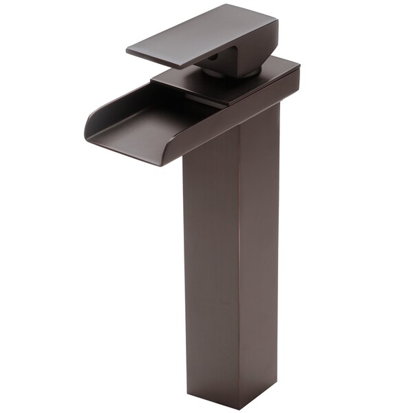 Novatto CRAVE Single Lever Waterfall Vessel Faucet in Oil Rubbed Bronze GF-135ORB - main
